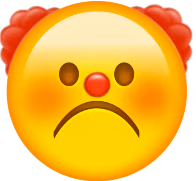 clownfrowning emote
