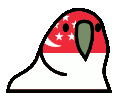 singaporeParrot animated emote