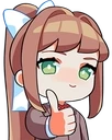 MonikaThumbsUp emote
