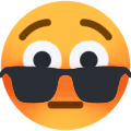 flushed_sunglasses emote