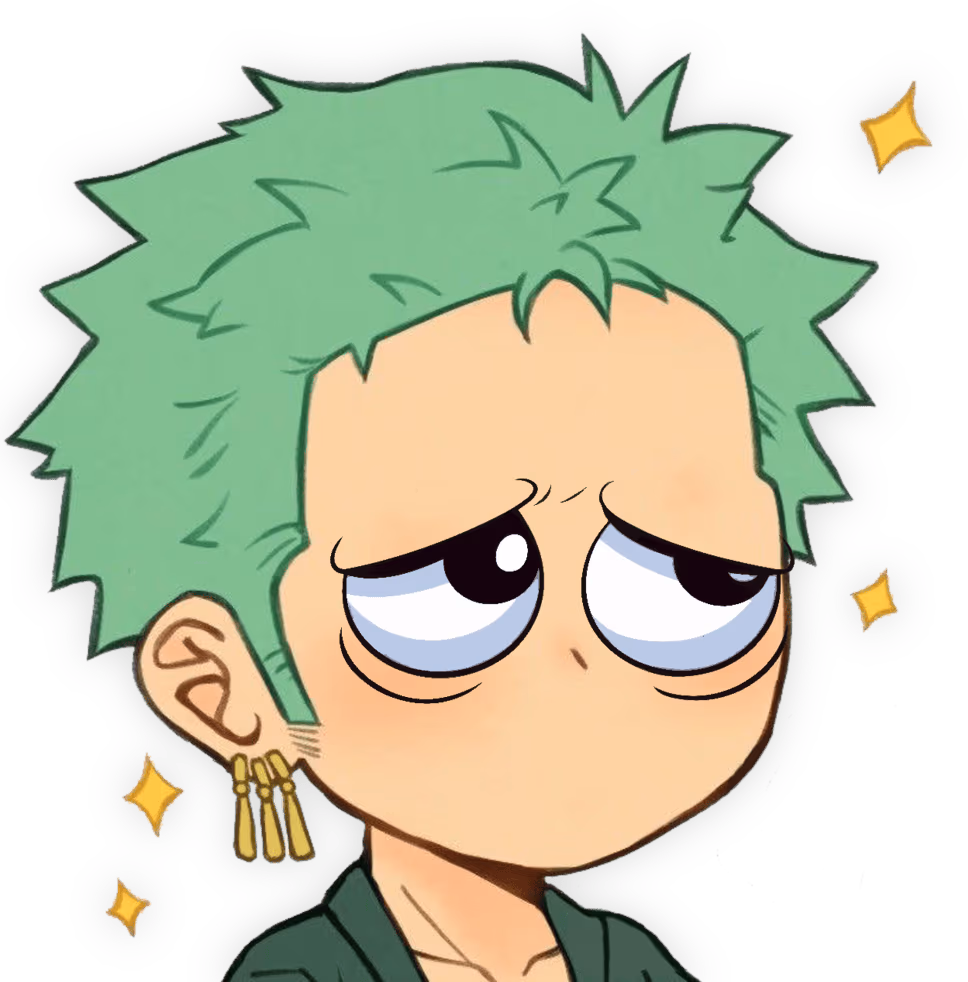 Zoro_SadStare emote