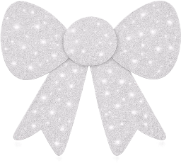 White_glitter_bow emote