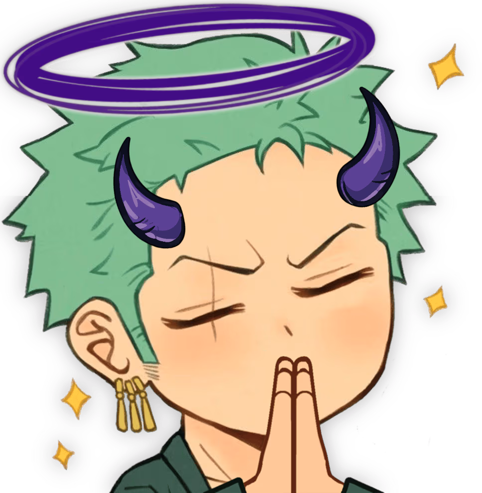 Zoro_PrayPurpleHalo emote