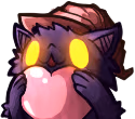 MobBlackCatHeart emote