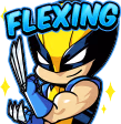 WolverineFlexing emote