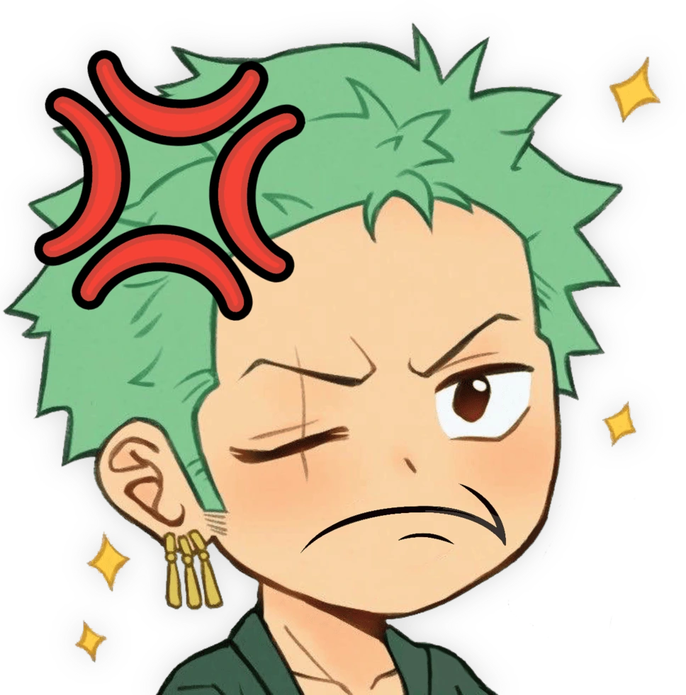 Zoro_MadPout emote