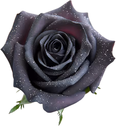 Blackrrosewithsparklingpetals emote