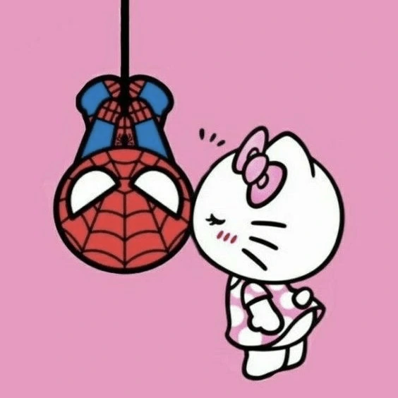 hellokittyandspiderman emote
