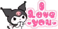 love_you_kuromi emote