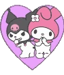KuromiMelodyHeart emote