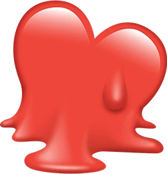 red_melting_heart emote