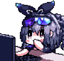 SilverwolfChatting animated emote