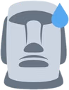 moyai_sweat emote
