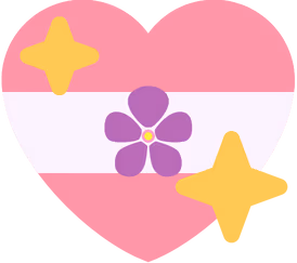 sapphic_shiny_heart_flag emote