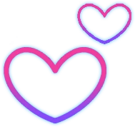 hearts_neon emote