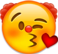 clownblowingkiss emote