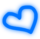 blueheart emote