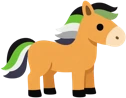 aromanticpridehorse emote