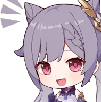 Chibi_Keqing_Cheer emote