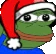 pepeSantaJam emote