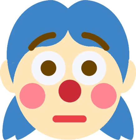 clown_girl_flushed emote
