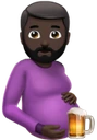 Beer_Belly_Man_DarkSkin emoji
