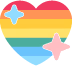 PrideSparkleHeart emote