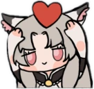 kurumiheart emote
