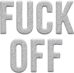 Fuckoffsnowtext emote