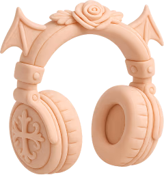 Pinkgothheadphones emote