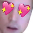 xqcHeartEyes emote