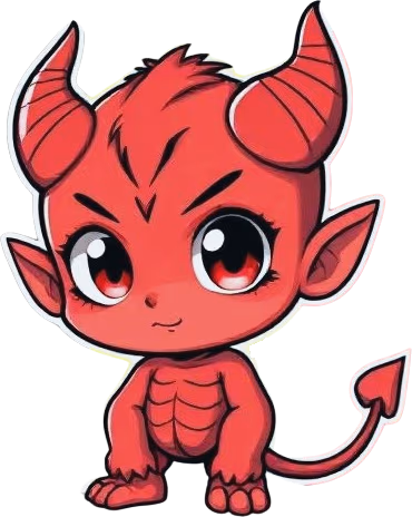 Devil sticker
