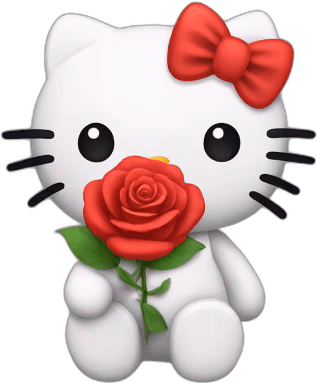 Hellokittywithrose emote