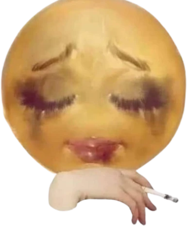 emoji_crying_smoking sticker
