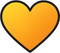 Yelloworangeheart emote