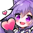 KeqingHeart emote