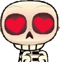 gifSkeleHeart emote