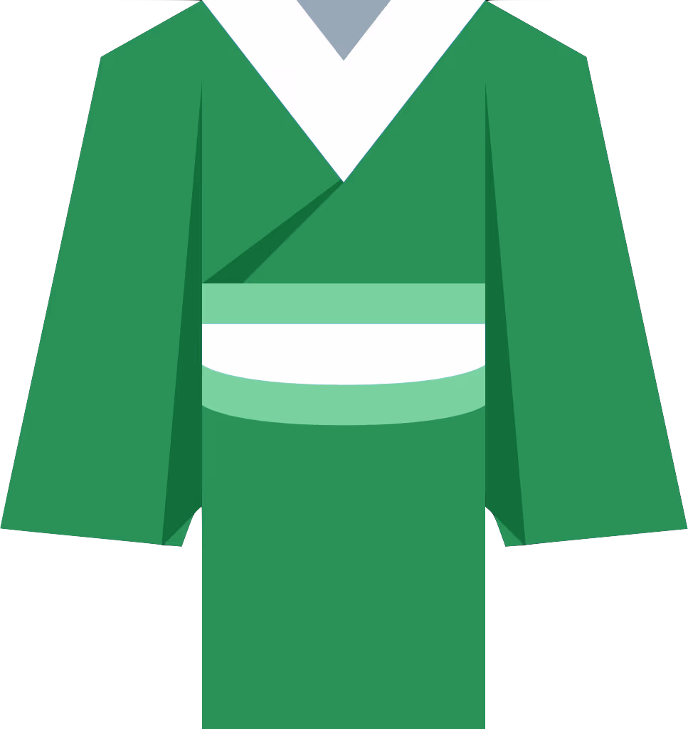 green_kimono emoji