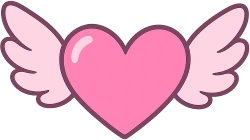 Girlyheartwithwings emote