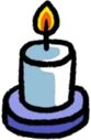white_candle emoji