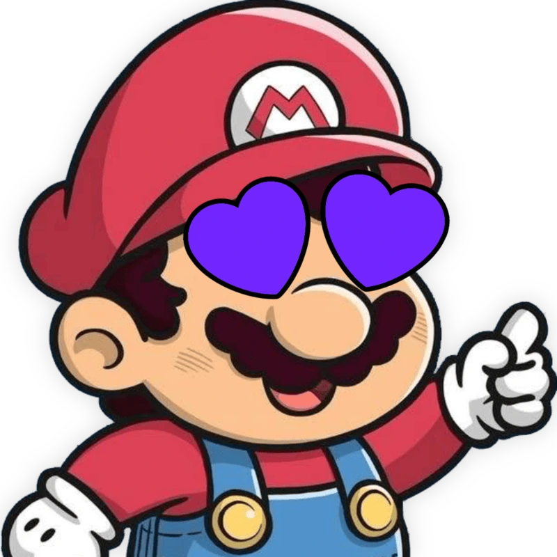 Mario_HeartPurpleEyes emote