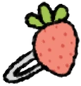 StrawberryHairClip emote