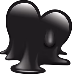 black_melting_heart emote