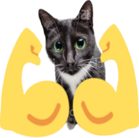 musclecat static emote