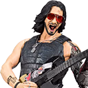KeanuCyberpunkOnGuitar emote