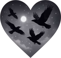 Whitegraynightskyheart emote