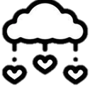 HeartRainingCloud emote