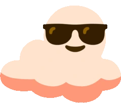 PartyCloudCoolRainbow emote