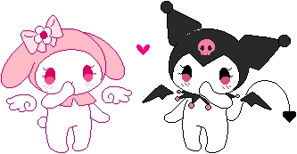melody_and_kuromi emote