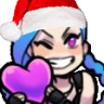 JinxElfHearts emote